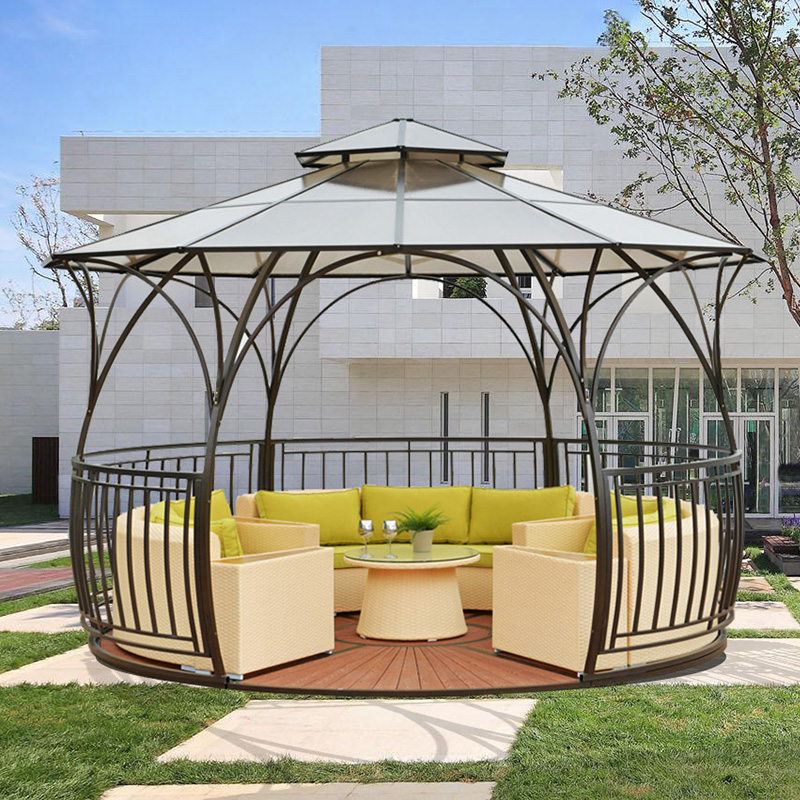 Sunlight pavilion outdoor garden villa courtyard pavilion outdoor canopy balcony leisure roof wrought iron awning